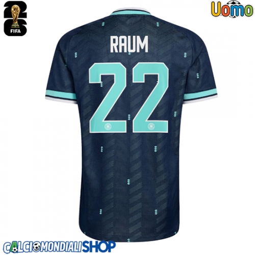 Maglie da calcio Germania David Raum #22 Seconda Maglia Mondiali 2026  Manica Corta